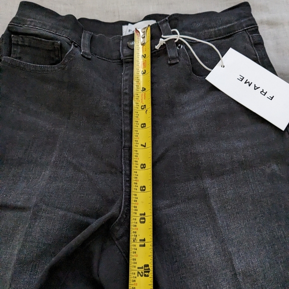 FRAME Le Slim Palazzo Wide Leg Pants Jeans Crescent - Picture 6 of 15